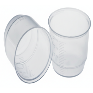 Mjerica posudica P-PP 20ml / CE znak / TRANSPARENT
