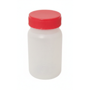 HDPE Teglica natur za kečap sa crvenim zatvaračem 38mm/ 100ml/ 8gr